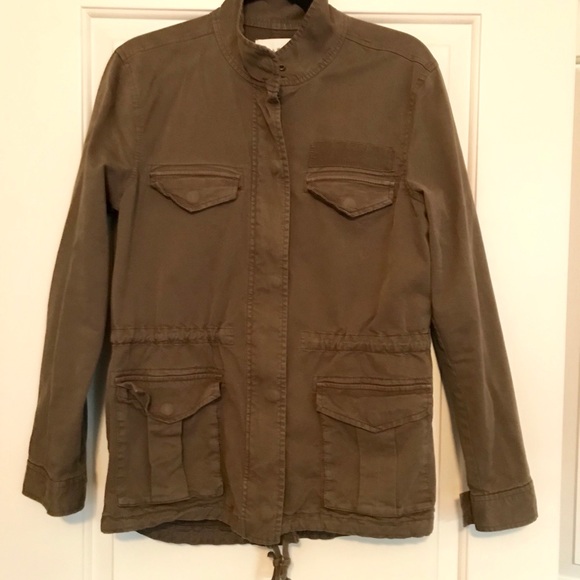 Olive Green Lightweight Utility Jacket - Picture 1 of 5